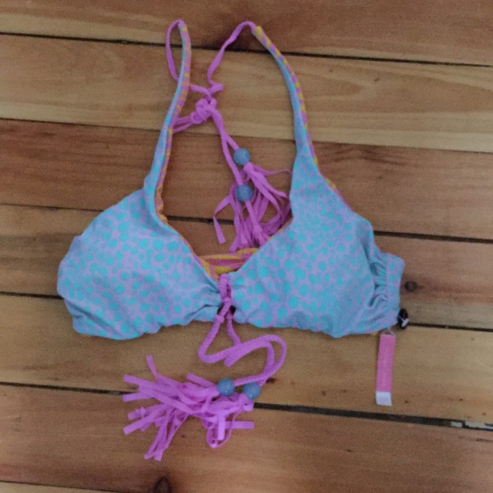 NWT Victoria Secret reversible swim top! Sz S